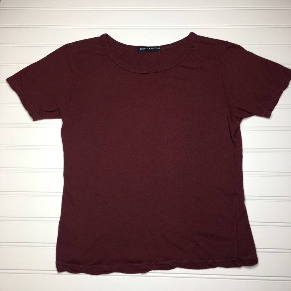 Brandy Melville Red and Dark Gray Crop 2 set - Picture 5 of 8